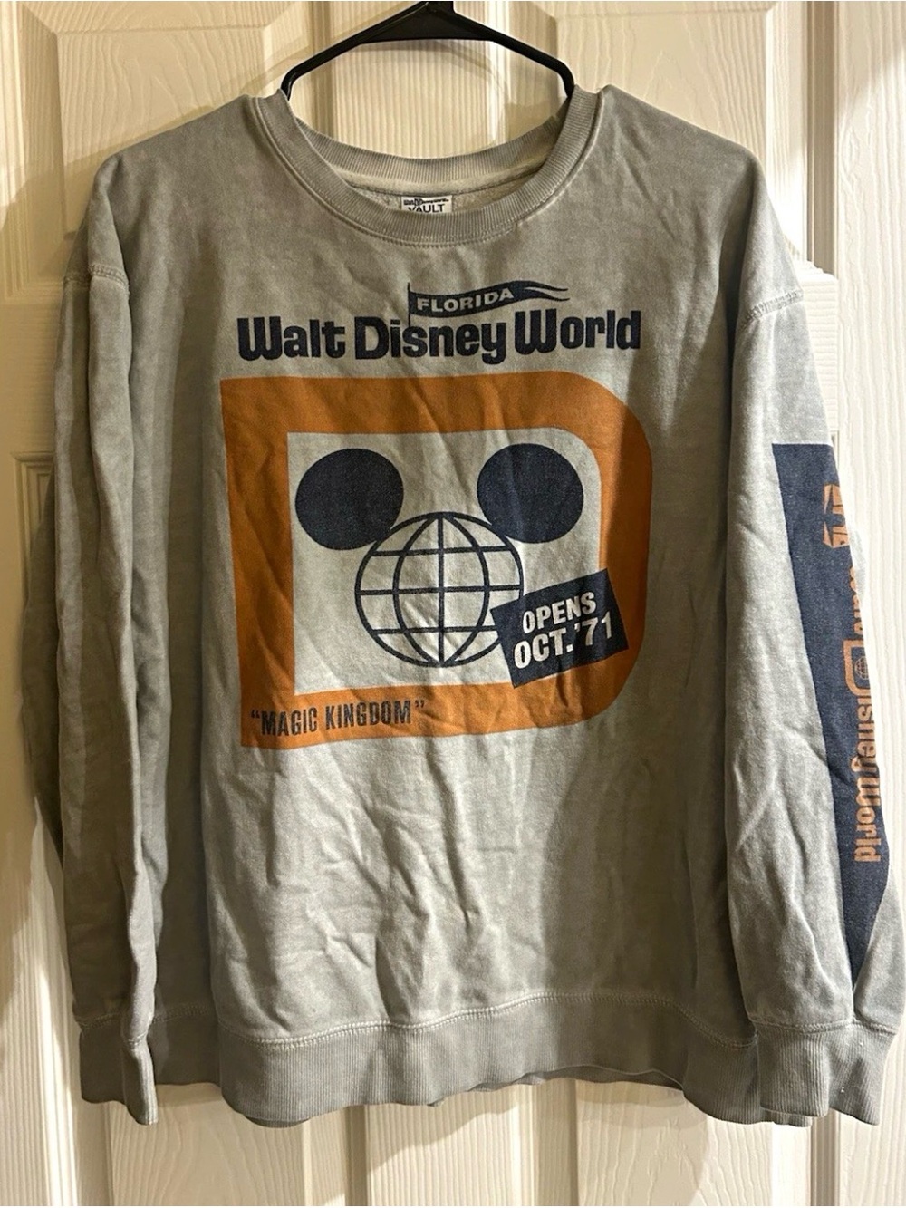 Walt Disney World 50th Anniversary Vault Collection Gray Crewneck Small